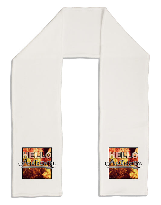 Hello Autumn Adult Fleece 64&#x22; Scarf-TooLoud-White-One-Size-Adult-Davson Sales