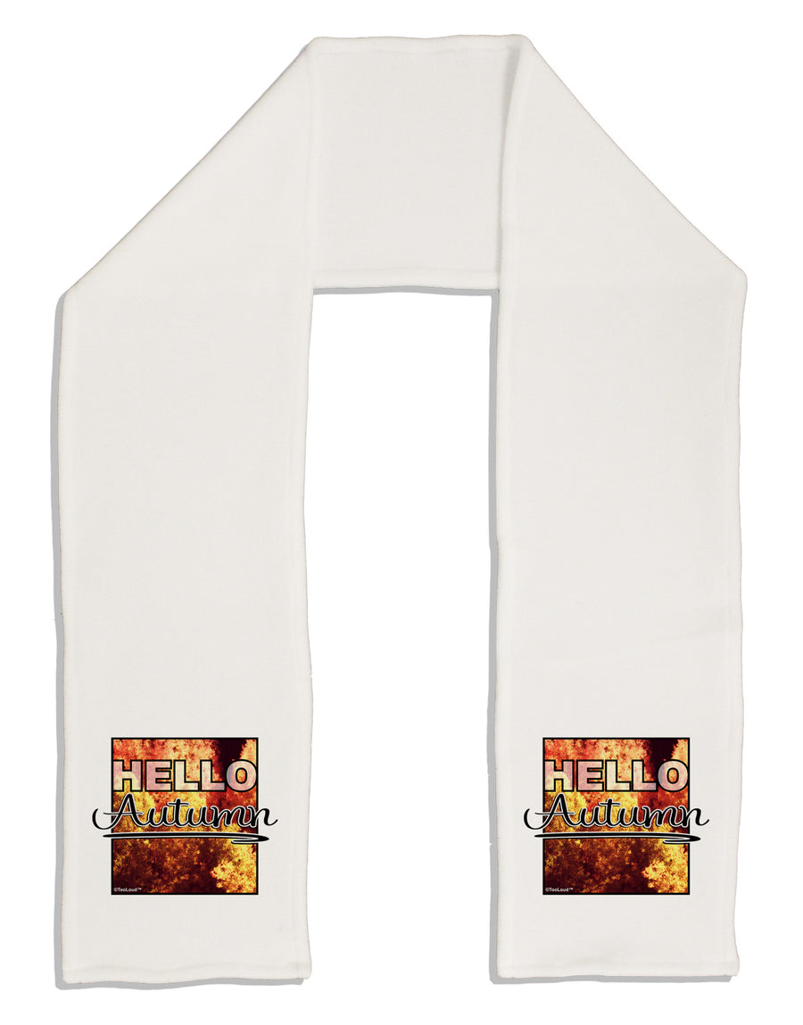 Hello Autumn Adult Fleece 64&#x22; Scarf-TooLoud-White-One-Size-Adult-Davson Sales