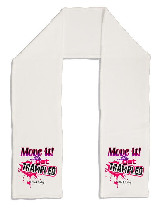 Move It Or Get Trampled Adult Fleece 64&#x22; Scarf-TooLoud-White-One-Size-Adult-Davson Sales