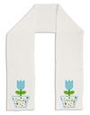 Easter Tulip Design - Blue Adult Fleece 64&#x22; Scarf by TooLoud