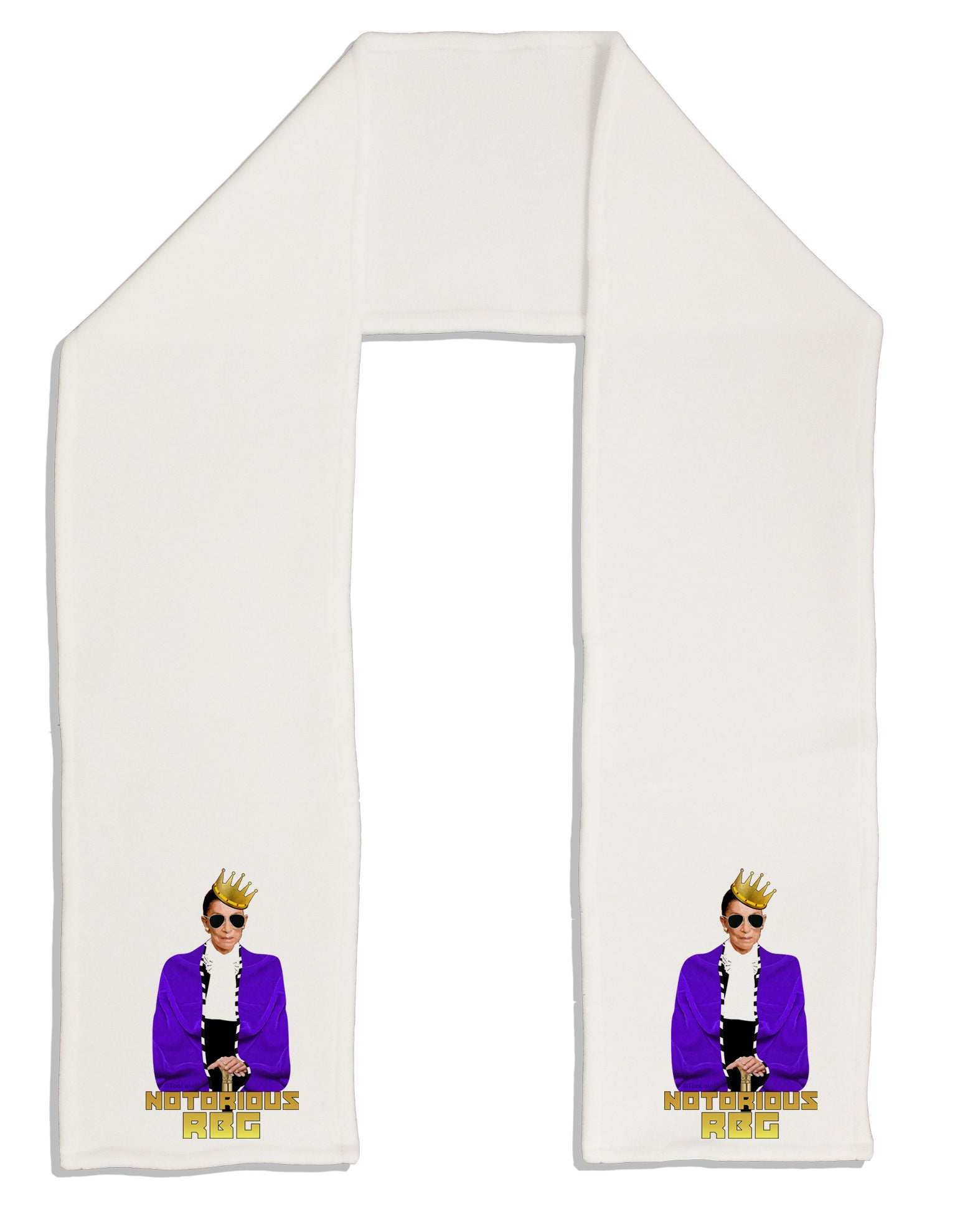 Notorious RBG Adult Fleece 64&#x22; Scarf by TooLoud-TooLoud-White-One-Size-Adult-Davson Sales