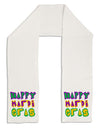 Happy Mardi Gras Text 2 Adult Fleece 64&#x22; Scarf-TooLoud-White-One-Size-Adult-Davson Sales