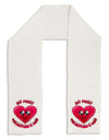 My First Valentine's Day Adult Fleece 64&#x22; Scarf-TooLoud-White-One-Size-Adult-Davson Sales