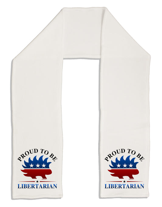 Proud To Be Libertarian Adult Fleece 64&#x22; Scarf-TooLoud-White-One-Size-Adult-Davson Sales
