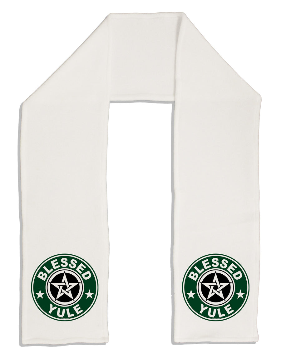 Blessed Yule Emblem Adult Fleece 64&#x22; Scarf by-TooLoud-White-One-Size-Adult-Davson Sales