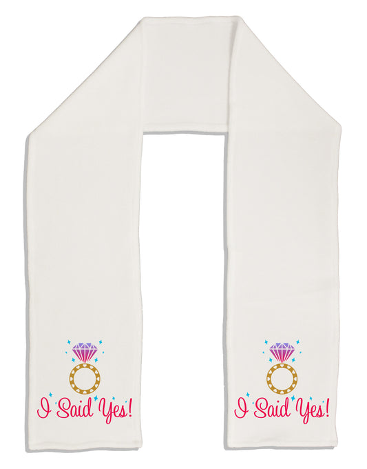 I Said Yes - Diamond Ring - Color Adult Fleece 64&#x22; Scarf-TooLoud-White-One-Size-Adult-Davson Sales
