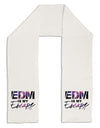 EDM Is My Escape Adult Fleece 64&#x22; Scarf-TooLoud-White-One-Size-Adult-Davson Sales