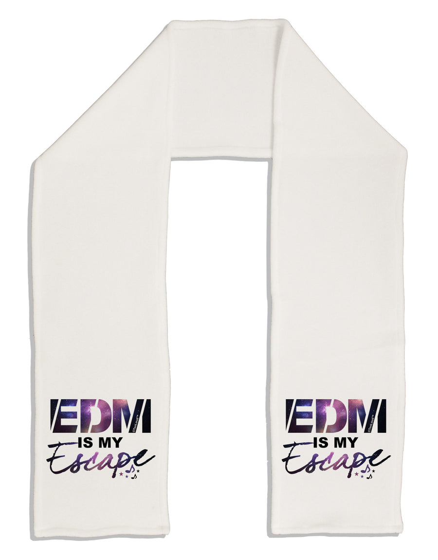 EDM Is My Escape Adult Fleece 64&#x22; Scarf-TooLoud-White-One-Size-Adult-Davson Sales