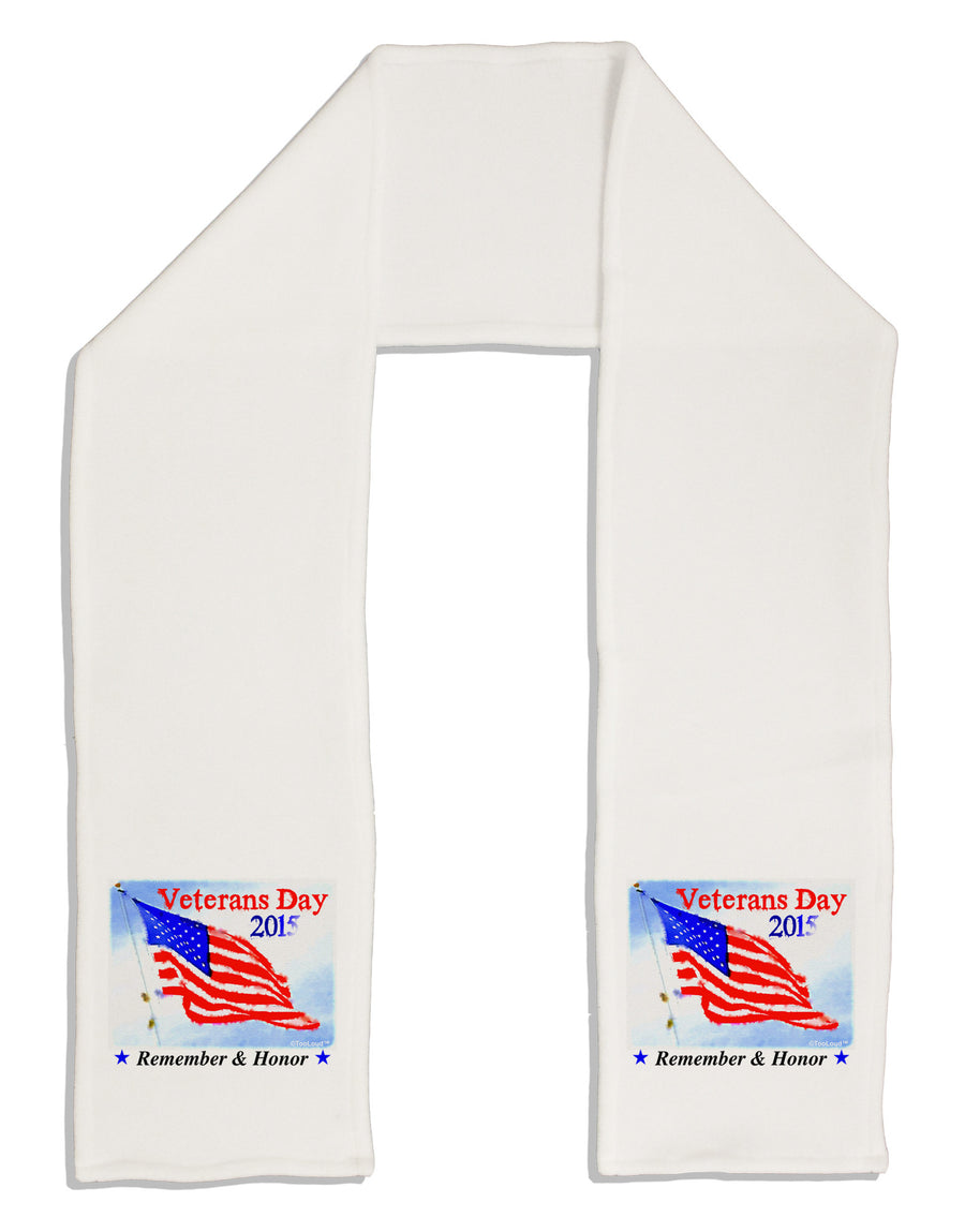 Veterans Day 2015 WaterColor Adult Fleece 64&#x22; Scarf-TooLoud-White-One-Size-Adult-Davson Sales