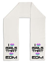 I Heart Girls That Heart EDM Adult Fleece 64&#x22; Scarf-TooLoud-White-One-Size-Adult-Davson Sales