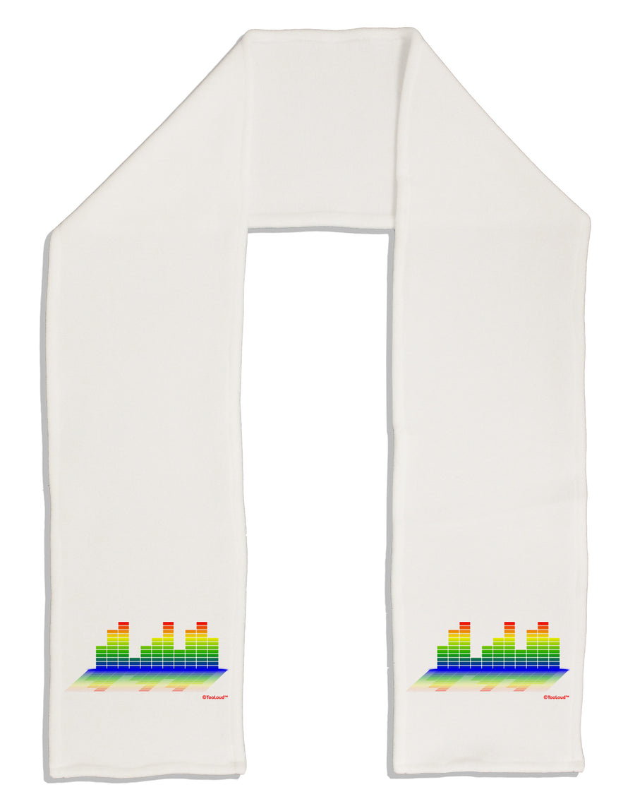 Equalizer Bars Design Adult Fleece 64&#x22; Scarf by TooLoud-TooLoud-White-One-Size-Adult-Davson Sales