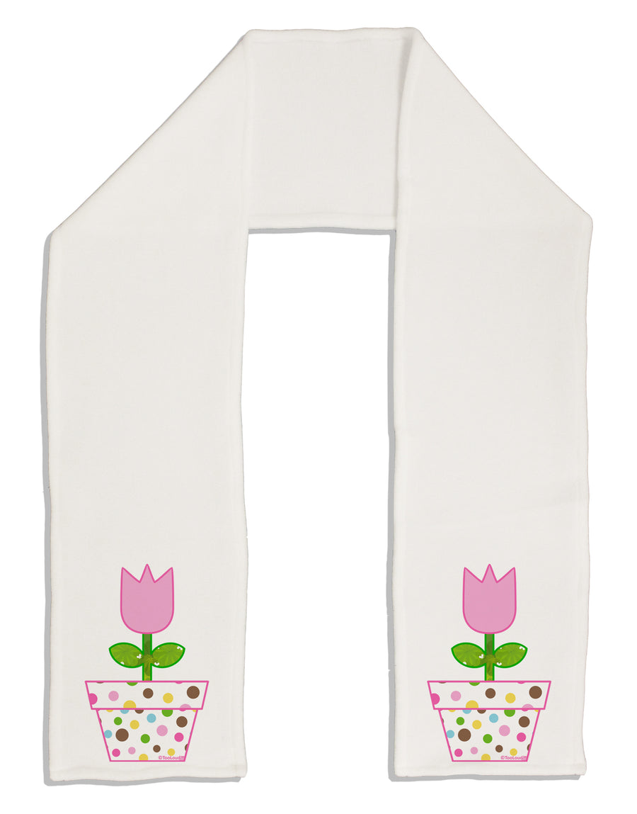 Easter Tulip Design - Pink Adult Fleece 64&#x22; Scarf by TooLoud-TooLoud-White-One-Size-Adult-Davson Sales