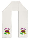 King Of Mardi Gras Adult Fleece 64&#x22; Scarf-TooLoud-White-One-Size-Adult-Davson Sales