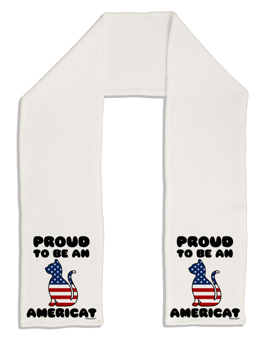 Proud to Be an Americat Adult Fleece 64&#x22; Scarf by TooLoud-TooLoud-White-One-Size-Adult-Davson Sales