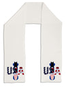 USA Bobsled Adult Fleece 64&#x22; Scarf by TooLoud-TooLoud-White-One-Size-Adult-Davson Sales