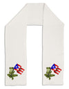 Coqui Holding Flag Adult Fleece 64&#x22; Scarf-TooLoud-White-One-Size-Adult-Davson Sales