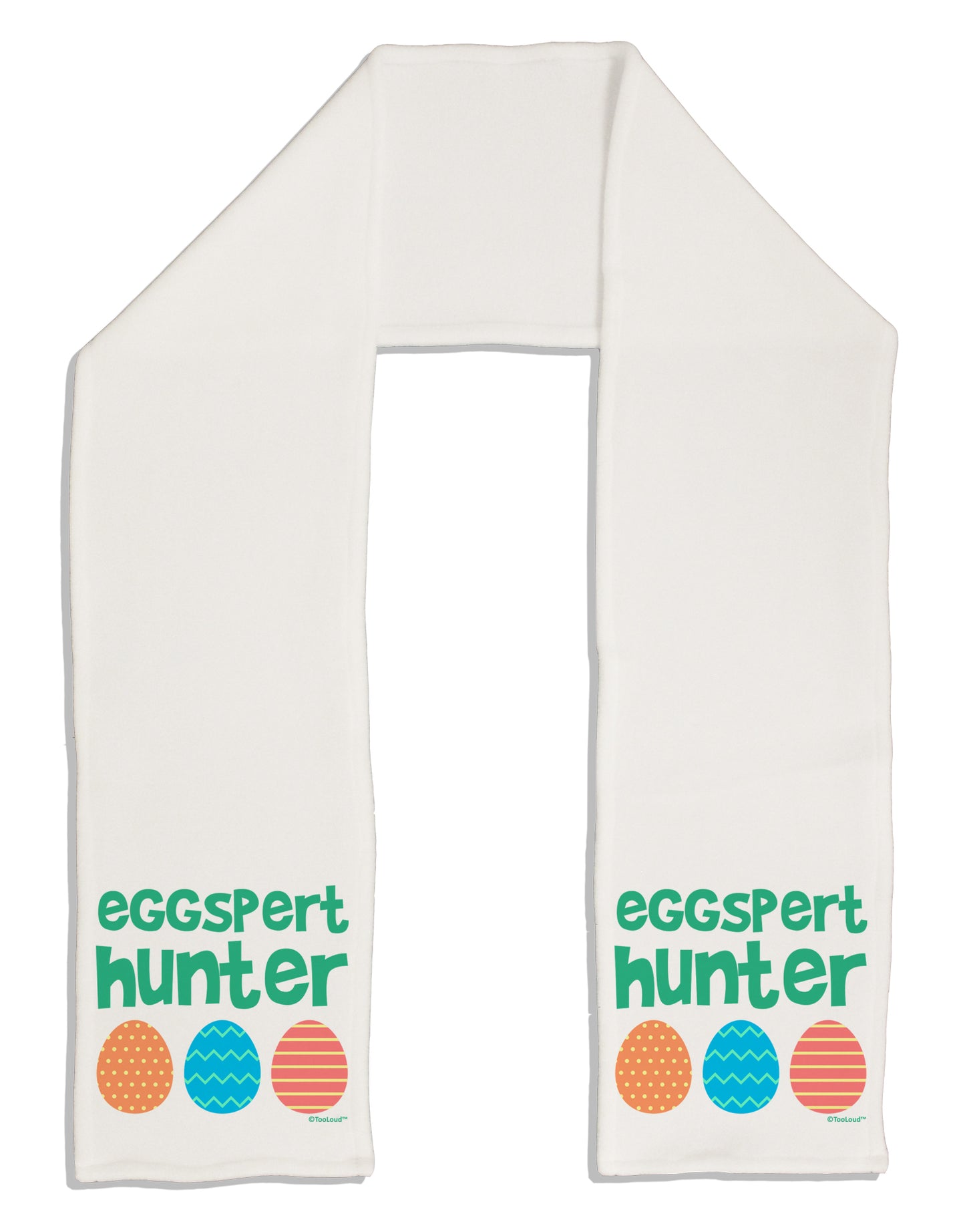 Eggspert Hunter - Easter - Green Adult Fleece 64&#x22; Scarf by TooLoud-TooLoud-White-One-Size-Adult-Davson Sales