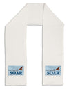 Don't Just Fly SOAR Adult Fleece 64&#x22; Scarf-TooLoud-White-One-Size-Adult-Davson Sales