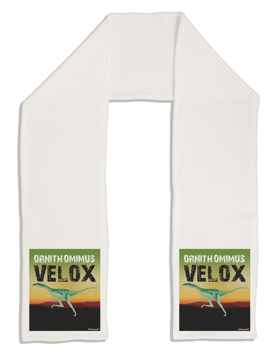 Ornithomimus Velox - With Name Adult Fleece 64&#x22; Scarf by TooLoud-TooLoud-White-One-Size-Adult-Davson Sales