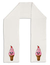 Cute Ice Cream Cone Adult Fleece 64&#x22; Scarf-TooLoud-White-One-Size-Adult-Davson Sales