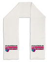 I'd Rather Be Shopping Adult Fleece 64&#x22; Scarf-TooLoud-White-One-Size-Adult-Davson Sales