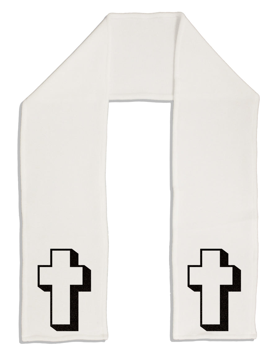 Simple Cross Design Glitter - Black Adult Fleece 64&#x22; Scarf by TooLoud-TooLoud-White-One-Size-Adult-Davson Sales