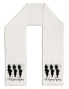 Eleven Pipers Piping Text Adult Fleece 64&#x22; Scarf-TooLoud-White-One-Size-Adult-Davson Sales