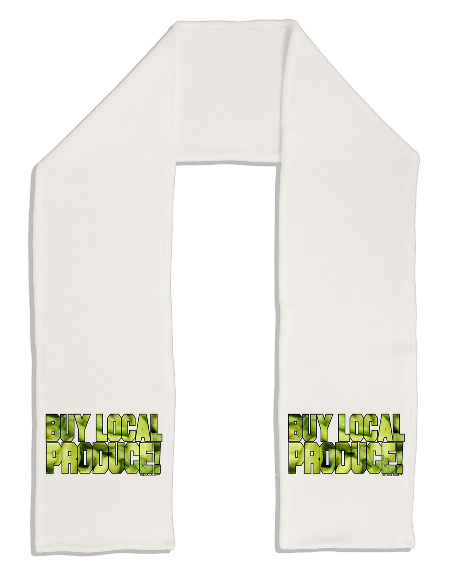 Buy Local - Jalapenos Text Adult Fleece 64&#x22; Scarf-TooLoud-White-One-Size-Adult-Davson Sales