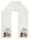 God put Angels on Earth and called them Cowboys Adult Fleece 64 Inch Scarf-Scarves-TooLoud-White-One-Size-Adult-Davson Sales