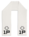 Player One Couples Design Adult Fleece 64&#x22; Scarf-TooLoud-White-One-Size-Adult-Davson Sales