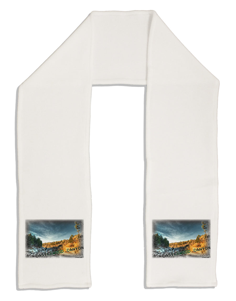 Castlewood Canyon Old Photo Adult Fleece 64&#x22; Scarf-TooLoud-White-One-Size-Adult-Davson Sales