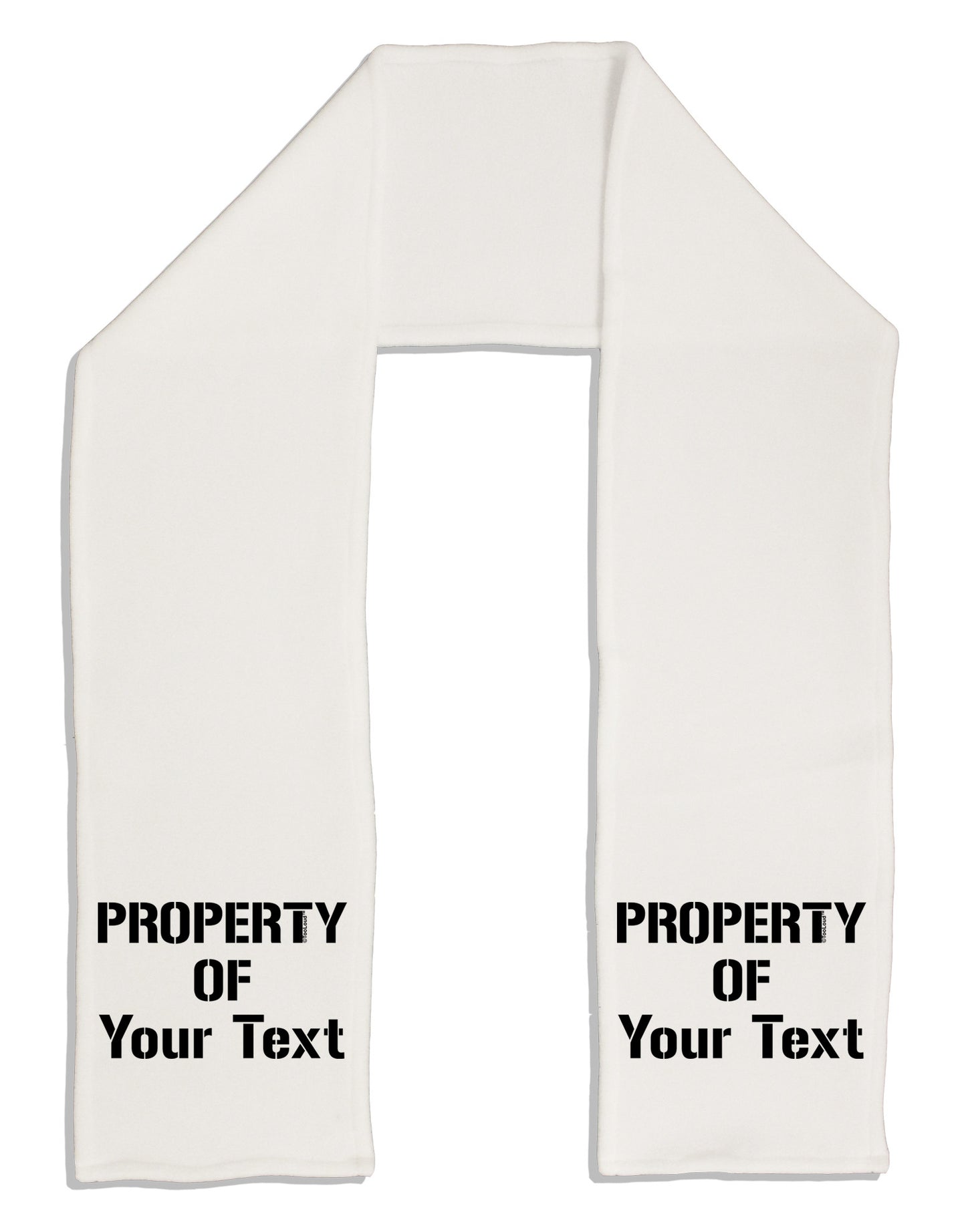 Personalized Property Of Adult Fleece 64&#x22; Scarf-TooLoud-White-One-Size-Adult-Davson Sales