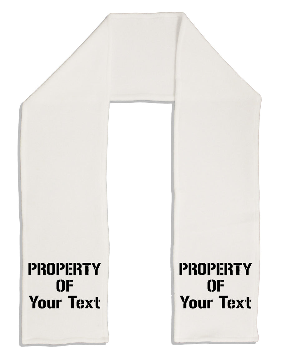 Personalized Property Of Adult Fleece 64&#x22; Scarf-TooLoud-White-One-Size-Adult-Davson Sales