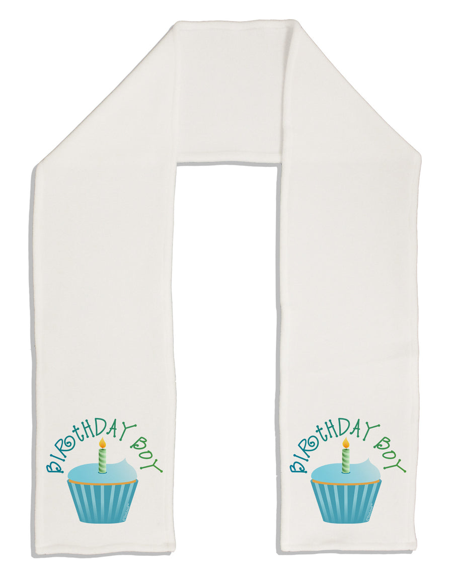 Birthday Boy - Candle Cupcake Adult Fleece 64&#x22; Scarf by TooLoud-TooLoud-White-One-Size-Adult-Davson Sales