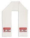 Danger - Crazy Girlfriend Adult Fleece 64&#x22; Scarf-TooLoud-White-One-Size-Adult-Davson Sales