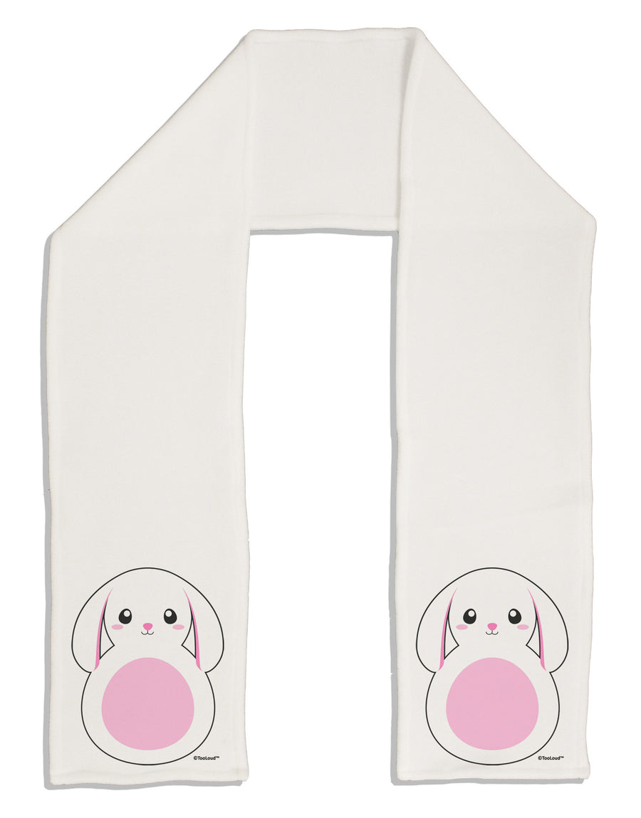 TooLoud Cute Bunny with Floppy Ears - Pink Adult Fleece 64&#x22; Scarf-TooLoud-White-One-Size-Adult-Davson Sales