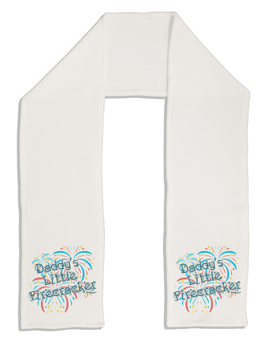 Daddy's Little Firecracker Adult Fleece 64&#x22; Scarf-TooLoud-White-One-Size-Adult-Davson Sales