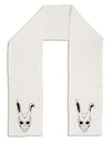 Scary Bunny Face White Distressed Adult Fleece 64&#x22; Scarf-TooLoud-White-One-Size-Adult-Davson Sales