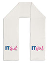 IT Girl Adult Fleece 64&#x22; Scarf-TooLoud-White-One-Size-Adult-Davson Sales