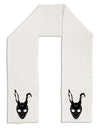 Scary Bunny Face Black Adult Fleece 64&#x22; Scarf-TooLoud-White-One-Size-Adult-Davson Sales