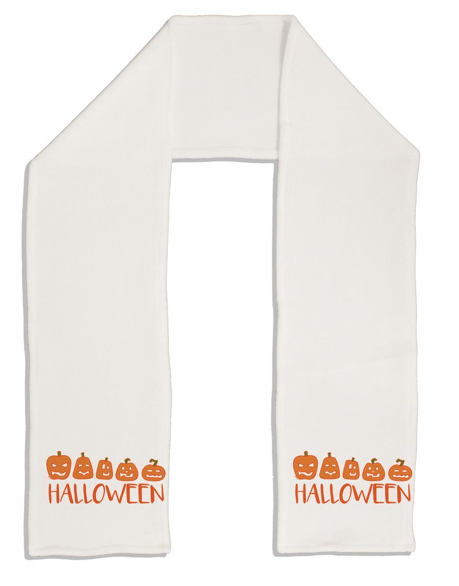 Halloween Pumpkins Adult Fleece 64 Inch Scarf-Scarves-TooLoud-White-One-Size-Adult-Davson Sales