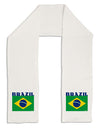 Brazil Flag Adult Fleece 64&#x22; Scarf-TooLoud-White-One-Size-Adult-Davson Sales