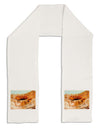 Montezuma Castle Watercolor Adult Fleece 64&#x22; Scarf-TooLoud-White-One-Size-Adult-Davson Sales