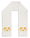 Cat-O-Lantern Adult Fleece 64" Scarf-TooLoud-White-One-Size-Adult-Davson Sales