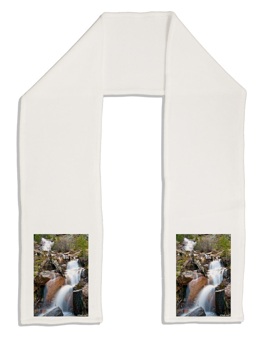 Colorado Waterfall Scene Adult Fleece 64&#x22; Scarf-TooLoud-White-One-Size-Adult-Davson Sales