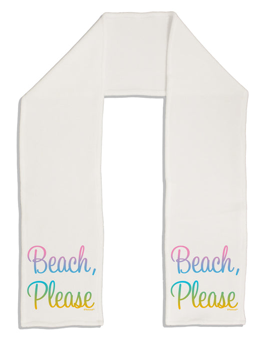 Beach Please - Summer Colors Adult Fleece 64&#x22; Scarf-TooLoud-White-One-Size-Adult-Davson Sales