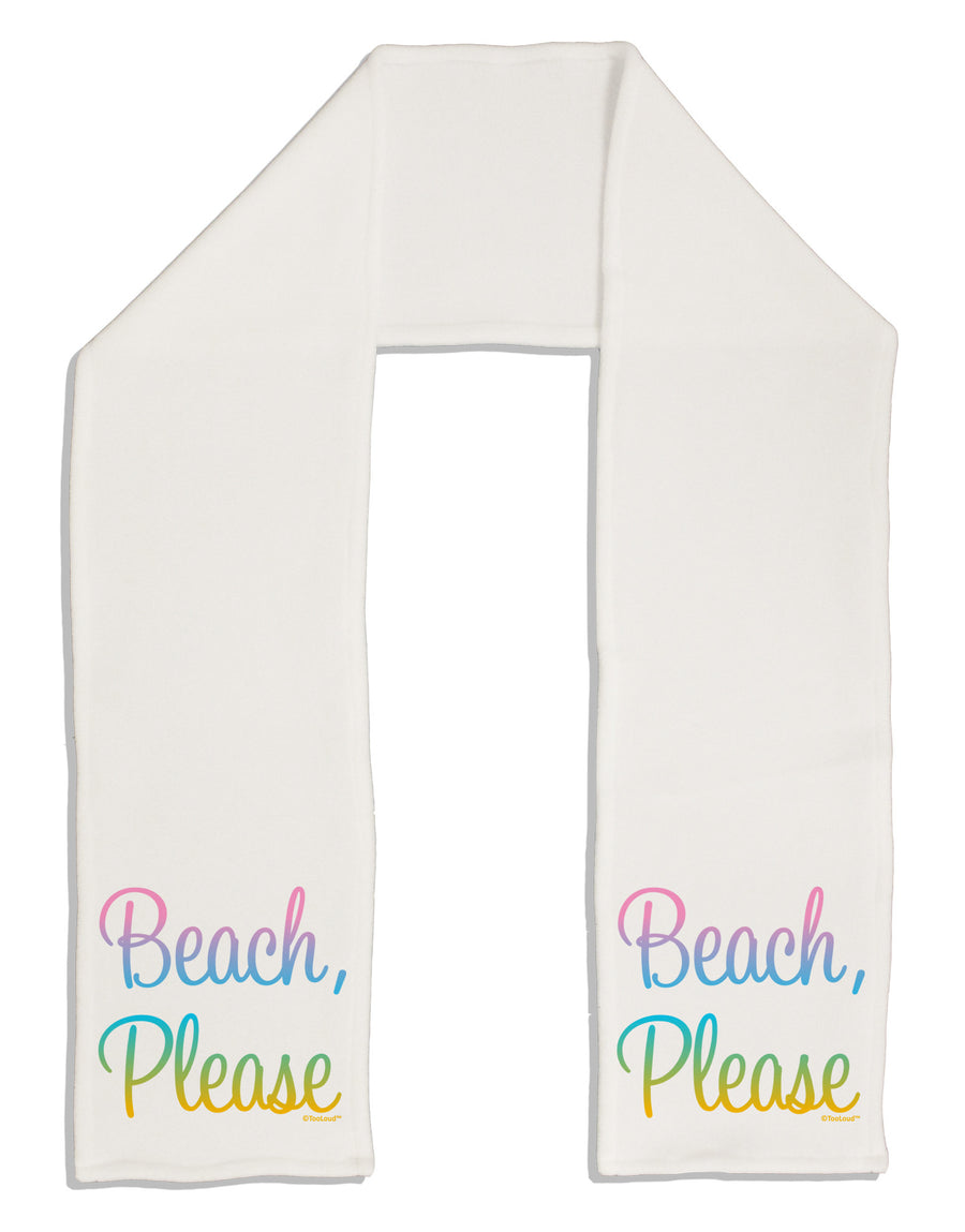 Beach Please - Summer Colors Adult Fleece 64&#x22; Scarf-TooLoud-White-One-Size-Adult-Davson Sales