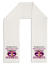 If You Can Keep Our Secrets Adult Fleece 64&#x22; Scarf-TooLoud-White-One-Size-Adult-Davson Sales
