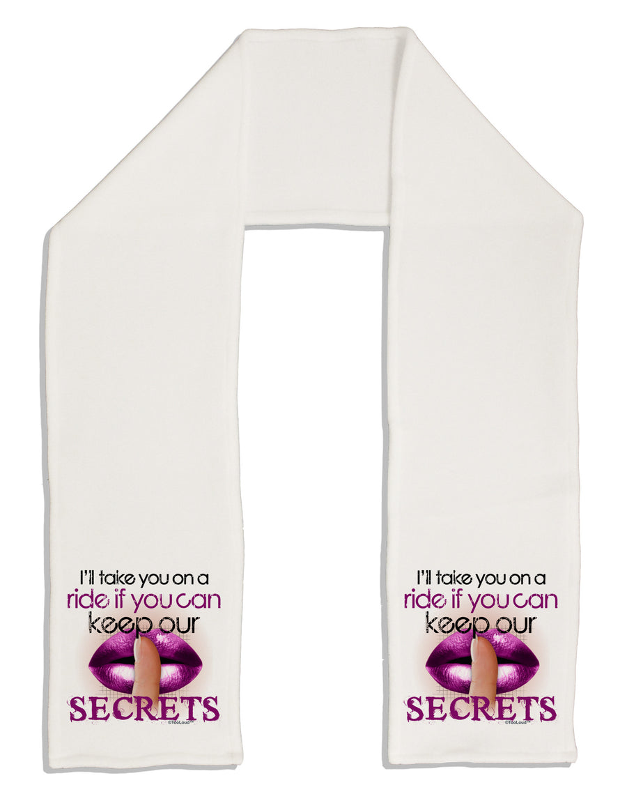 If You Can Keep Our Secrets Adult Fleece 64&#x22; Scarf-TooLoud-White-One-Size-Adult-Davson Sales