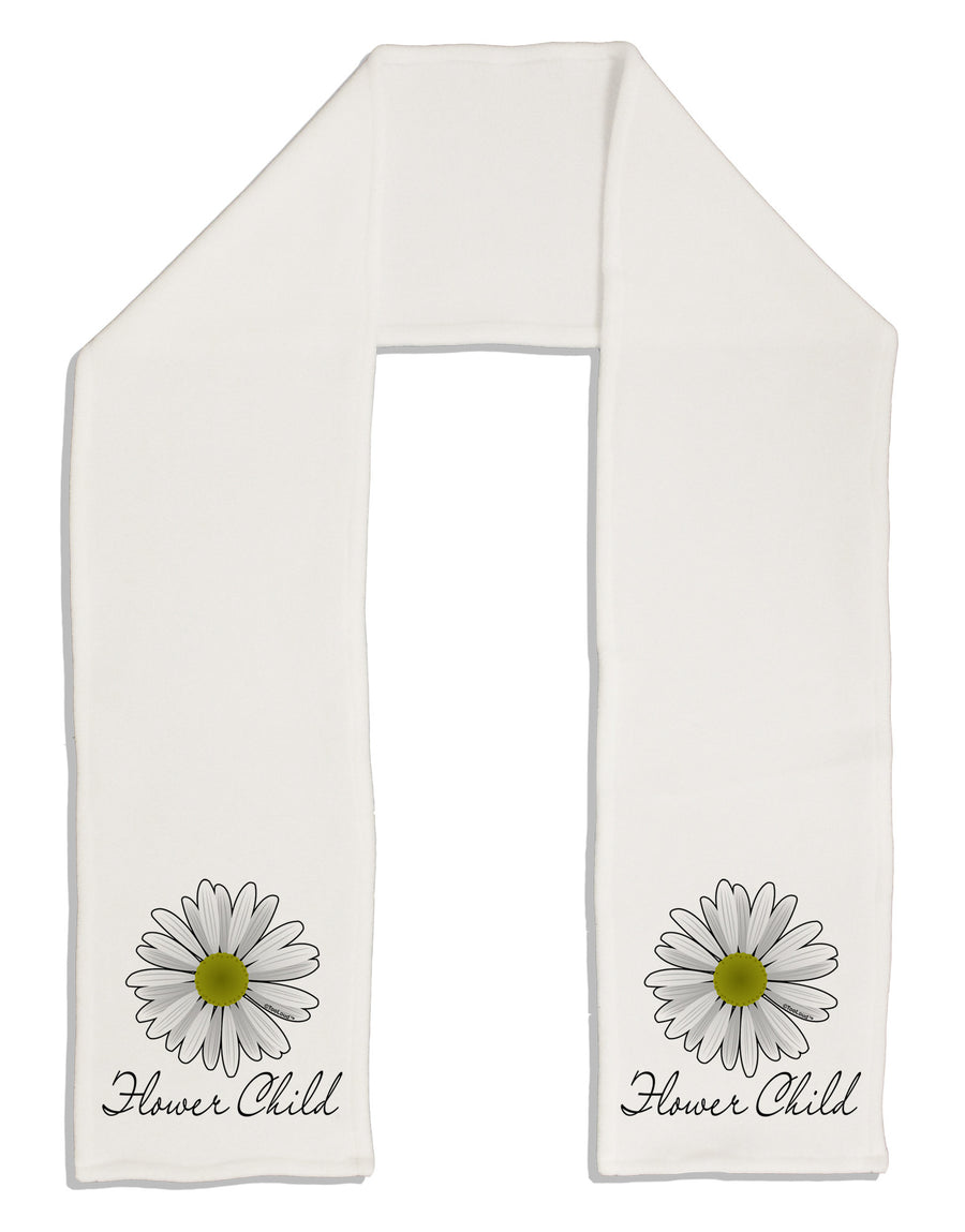 Pretty Daisy - Flower Child Adult Fleece 64" Scarf-Scarves-TooLoud-White-One-Size-Adult-Davson Sales
